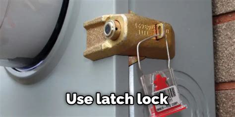 electricity meter box door latch|locks for electrical meter box.